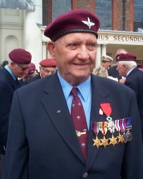 Colour Sergeant Alexander Sutton after receiving the Légion d’Honneur, 2010.
