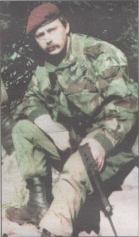 L/Cpl Denzil Connick,  co-founder of SAMA82