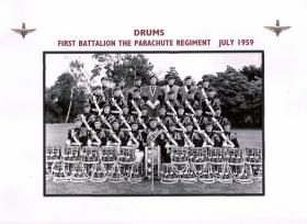 Drums. 1 PARA. July 1959.