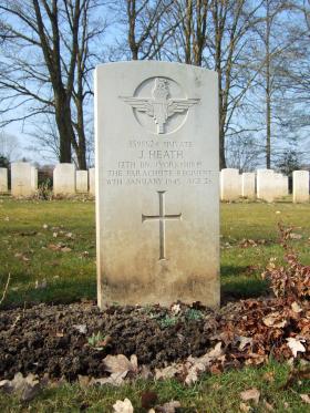 Grave of Pte John Heath, Hotton War Cemetery, Belgium, 2015