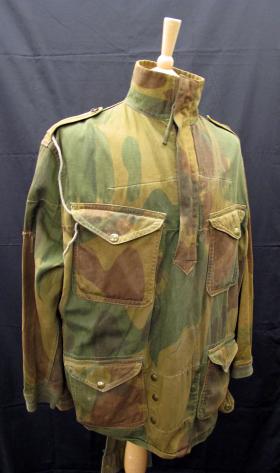 Denison Smock 1st Pattern, worn by Cpl Maxfield 225 PFA, Normandy 1944, from the Airborne Assault Museum Collection, Duxford.
