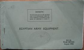 War Office booklet identifying Egyptian army equipment