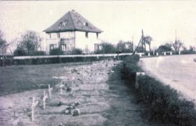 Field burial site for members of B Coy 7 Para Bn killed at Neustadt bridge, April 1945
