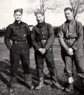 Pte Jack Flemming (left), c1942.