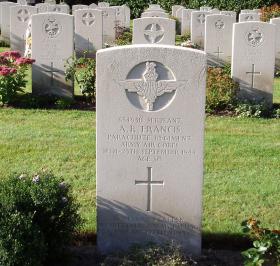 Headstone of Austin Francis Oosterbeek War Cemetery 2009
