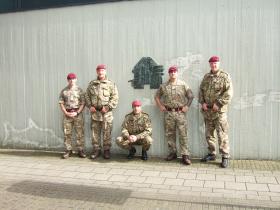 Some of the Senior NCO's of the 2 PARA group that carried out a battlefield tour on 18 September 2015