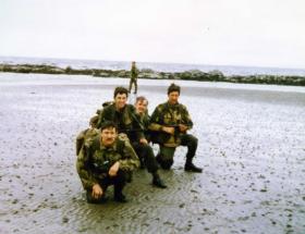 Members of 1 Para Provost Pln RMP (V) on exercise in Scotland, June 1974.
