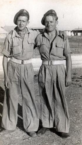 Gnrs Goodwin and Percy Lemon, 211 Airlanding Light Battery RA, 22 May 1946.