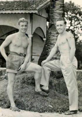 Pte George Davies and unknown, 7th Para Bn, date unknown.