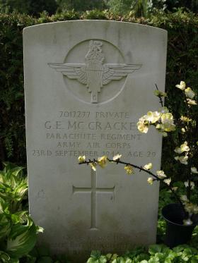 Headstone at Enschede Cemetery, Netherlands