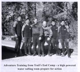 Members of 2 PARA on adventure training in Canada, September 1999