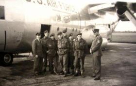  Goodwill gathering of US Airforce and UK paratroopers. RAF Abingdon. October 1957.