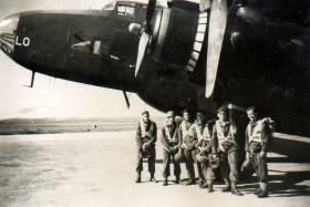 Troops ready to emplane for jump in Palestine, c1945.