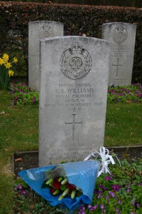 Grave of Spr G S Williams. Eiganes Churchyard, Stavanger, Norway. 2010. 
