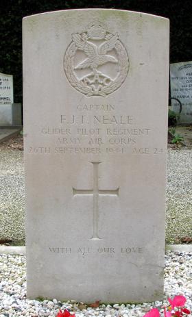Gravestone of FJT Neale, Holleweg General Cemetery, Amerongen