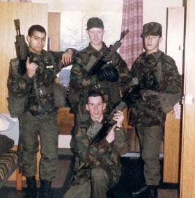 Members of 8 Platoon, Junior Parachute Company, 1987.