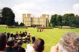The presentation of Colours to 4 PARA, Hardwick Hall, 30 July 2004.