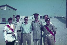 Lt. General Harrington (former CO 1 Para) with some who served with him, in Bahrain 1964
