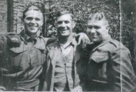 Harry White pictured with his brother and brother in-law, c.early 1940s