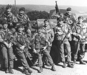 Members of 16 (Lincoln) Independent Coy, Germany, 1975.