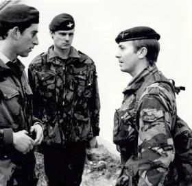 HRH The Prince of Wales chatting with Sgt Tom Herring.