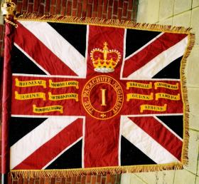The Colours of the 1st Battalion, The Parachute Regiment.
