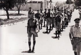 B Coy 3 PARA arriving Waynes Keep Nicosia Cyprus Operation TRIMED 1951