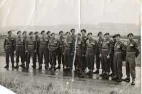 Group photograph believed to be of men from the 13th Parachute Battalion 