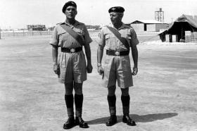 Jimmy Ferguson and Peter Malone, Bahrain c1962. 