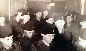 274 Pln, Recruit Coy during a training lecture, Film Room, Maida Bks, 1964.