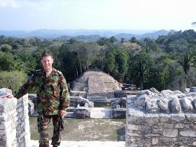 Brig Chapman in Belize whilst commanding 19 Light Brigade, 2005.