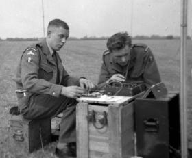 Members of 4 Squadron 1 Special Communications Regiment in the field late 1950s