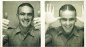 Sgt James Evans, 9th Para Bn, Palestine, date unknown.
