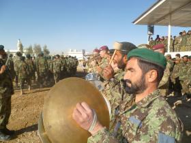 The Band of The Parachute Regiment with the Afghan Army Band, Afghanistan, 2011