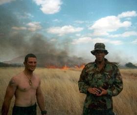 Ptes 'Jim' Hayden and 'Ross' Phillipson, Kenya, 2003.
