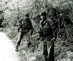 Members of Close Observation Platoon (COP), 1 PARA, Northern Ireland, 1982.