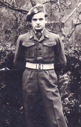 Private Kuzel, 1st Polish Independent Parachute Brigade, date unknown.