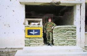 L/Cpl Brudenell of C Coy 2 PARA, Op Fingal, Kabul Afghanistan, 2002.