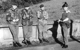 Members of 1 Para Provost Pln RMP (V) on exercise, 1970.