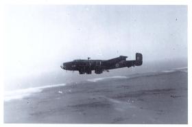 Halifax over Yibneh dropping zone, RAF Aqir