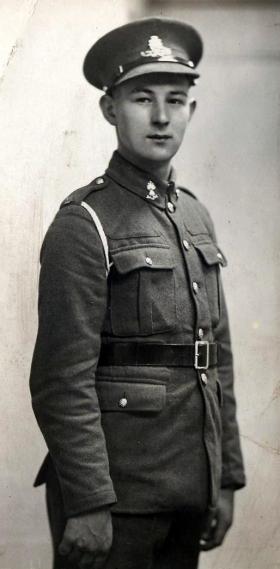 Leslie Honeysett, Royal Artillery, date unknown.