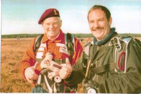 Ted Shaw still jumping at Arnhem, with Ian Marshall
