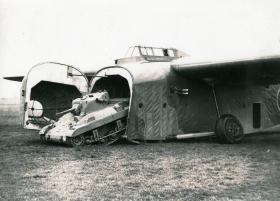 M22 Locust being driven of a Hamilcar Glider, c.1945