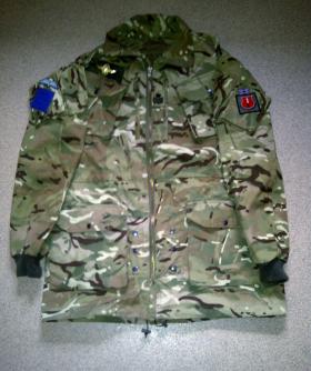 Standard issue Multi-Terrain Pattern (MTP) smock converted into a Para smock, 2012.