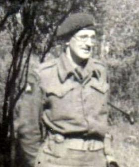 Major Norman Townsley, 181st Airlanding Field Ambulance RAMC, in Norway 1945.