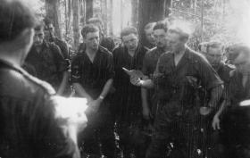 Prayers in the jungle - members of 16 Lincoln Coy, Annual Camp Malaya, 1962