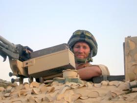 Pte Terry Youell on top cover, Herrick VIII. 2008.