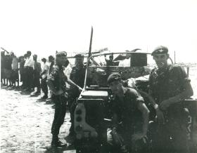 Members of 1 PARA by jeep, Aden 1967