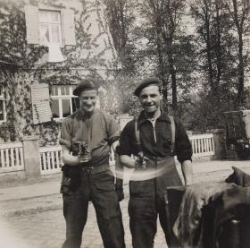 Members of 2 FOU pose for a photo in North West Europe, c.1945