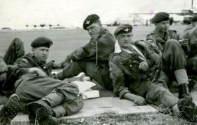 Members of C Coy, 2 PARA, Nairobi Aerodrome, Jordan, 1958.